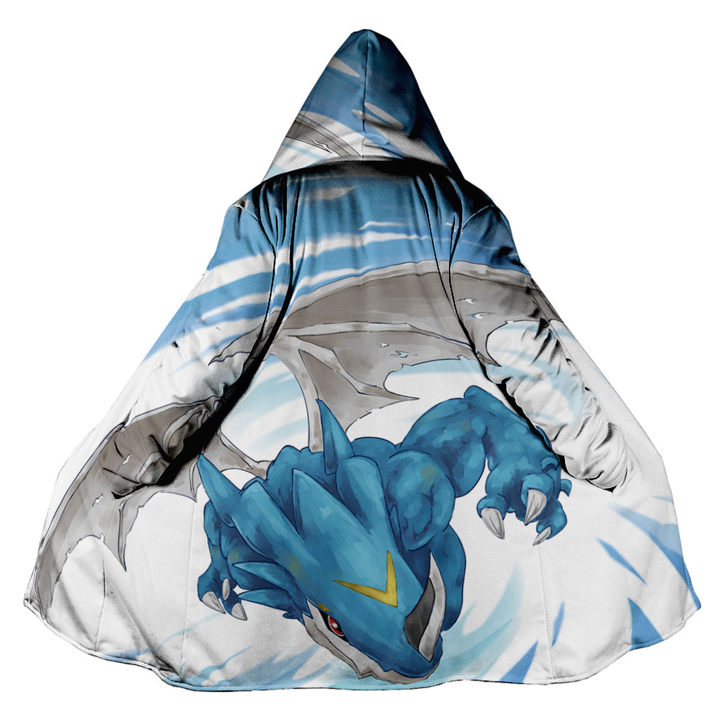 Digimon Adventure Exveemon Flapping Blue Wings Flying Anime Apparel