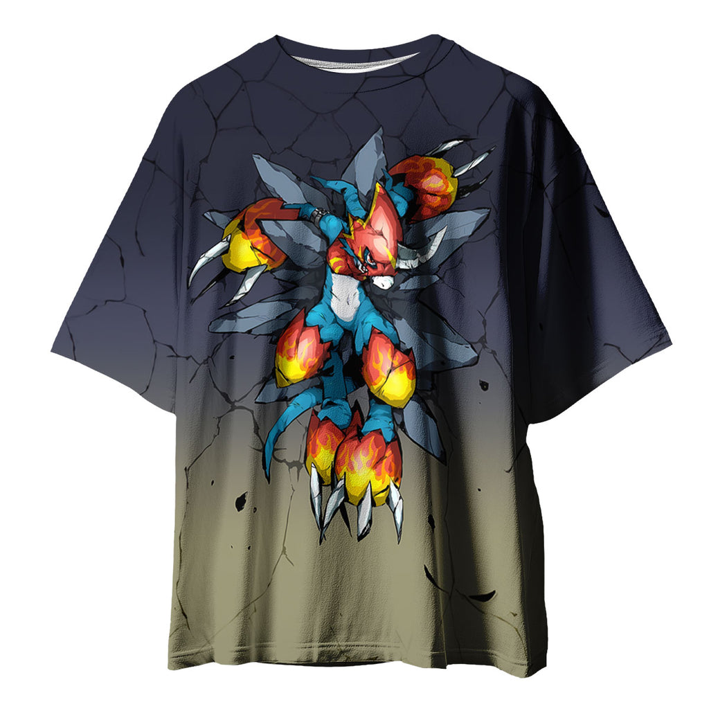 Digimon Adventure Fladramon With Blazing Fiery Claws Anime Apparel