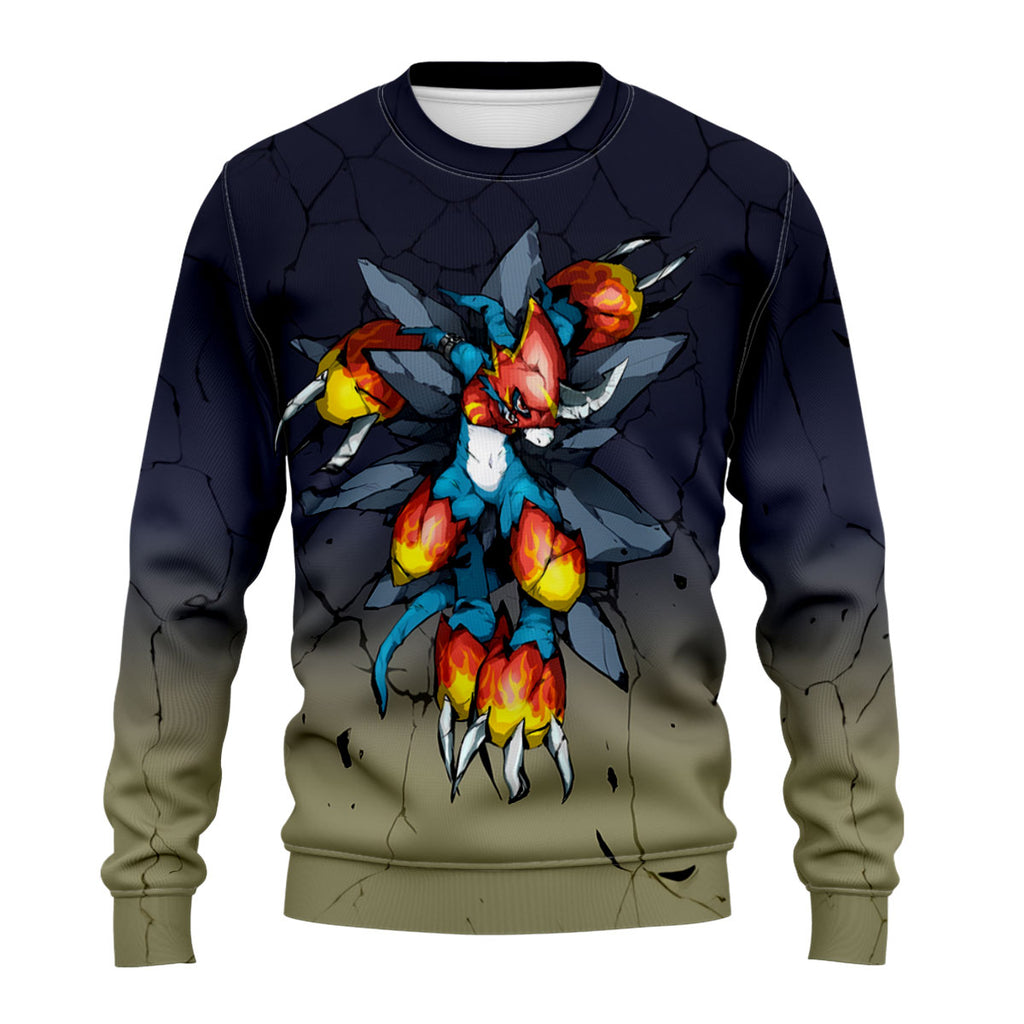 Digimon Adventure Fladramon With Blazing Fiery Claws Anime Apparel