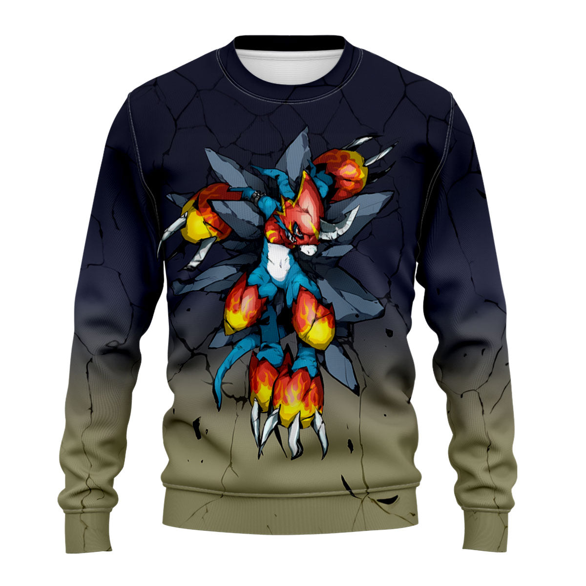 Digimon Adventure Fladramon With Blazing Fiery Claws Anime Apparel