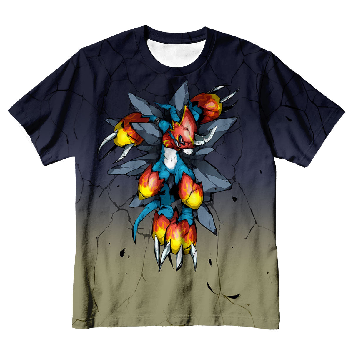 Digimon Adventure Fladramon With Blazing Fiery Claws Anime Apparel