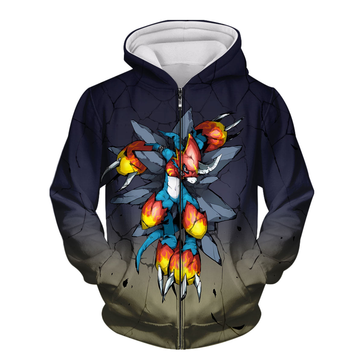Digimon Adventure Fladramon With Blazing Fiery Claws Anime Apparel