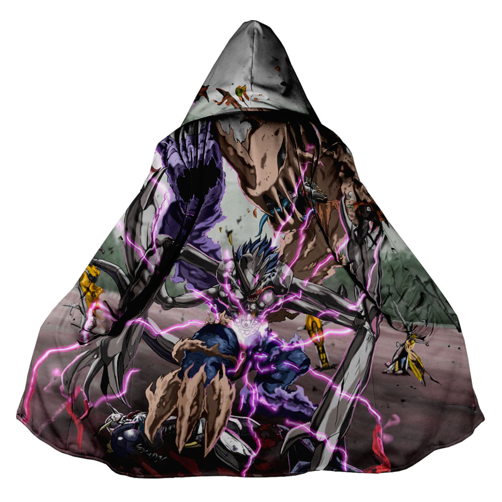 Digimon Adventure Fusion Beast Battling In Purple Energy Anime Apparel