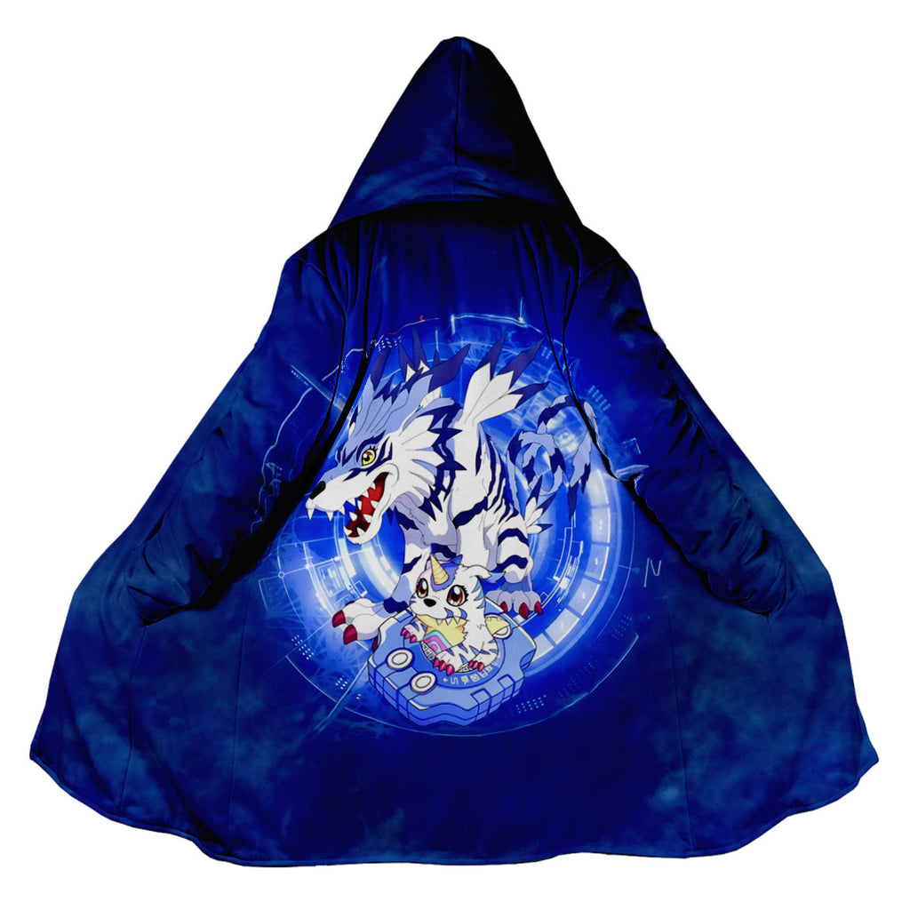 Digimon Adventure Gabumon And Garurumon Glowing In Blue Light Anime Apparel