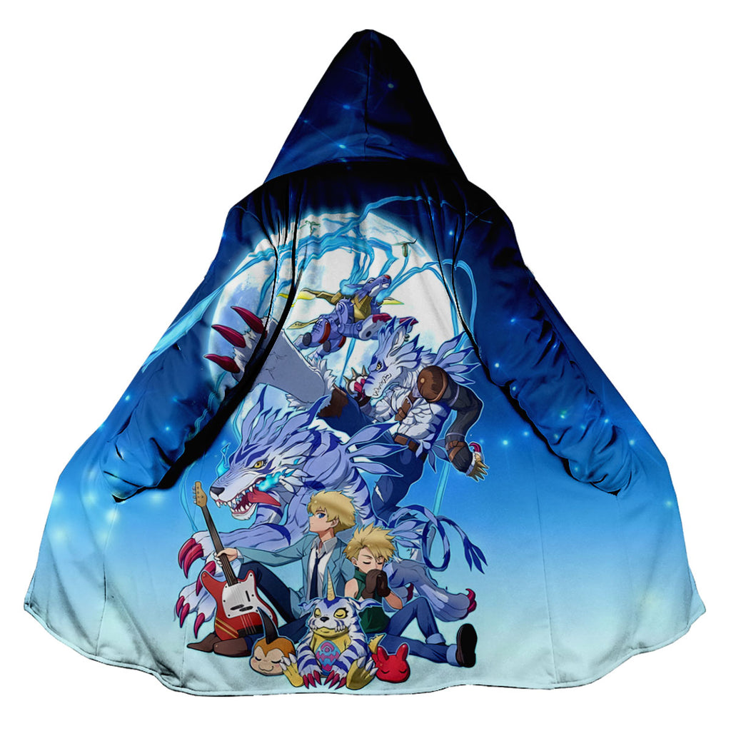 Digimon Adventure Gabumon Evolving Under Blue Moonlight Anime Apparel