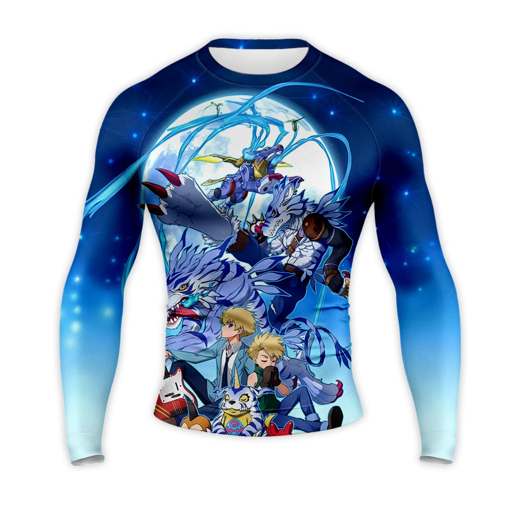 Digimon Adventure Gabumon Evolving Under Blue Moonlight Anime Apparel