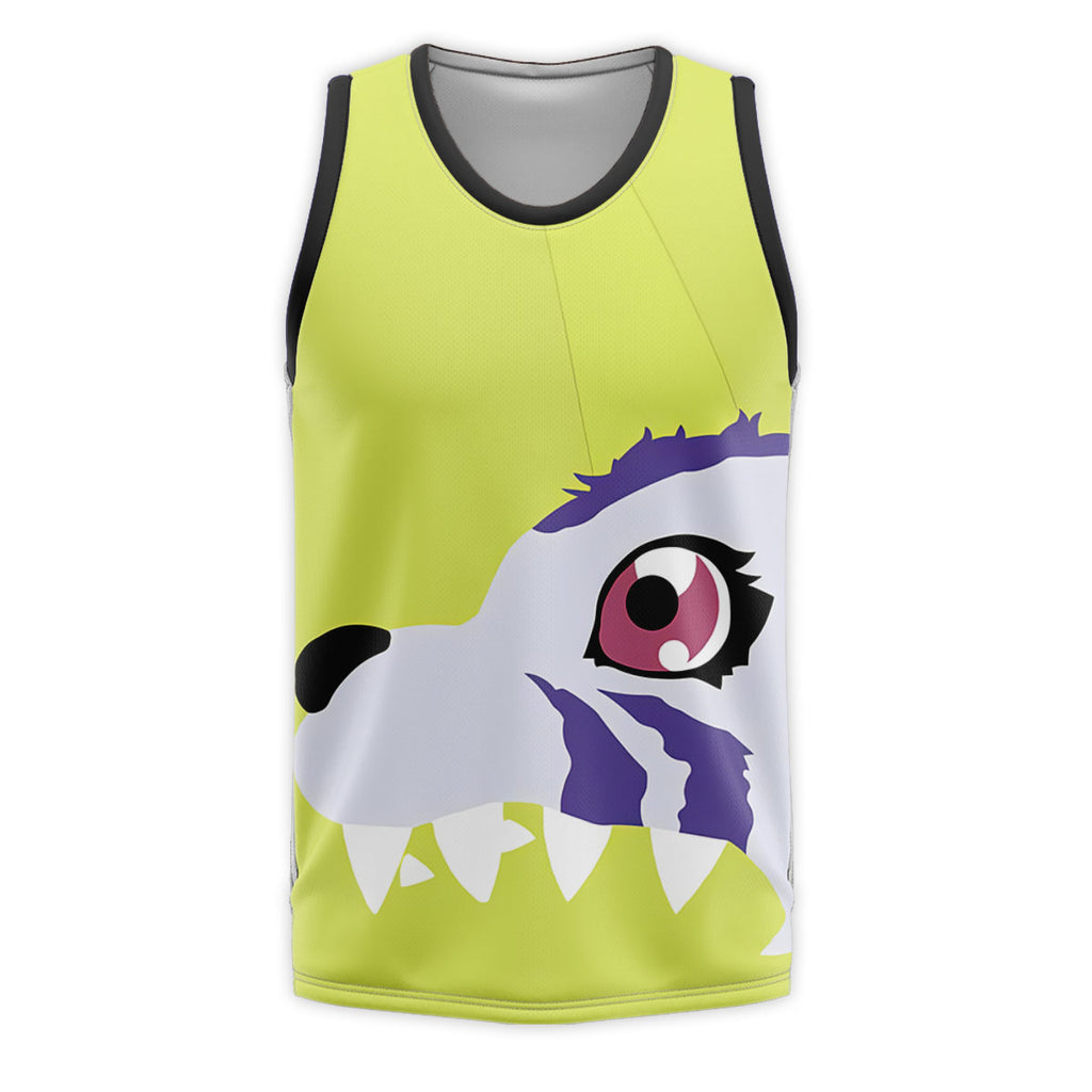 Digimon Adventure Gabumon Green Data Creature Anime Apparel
