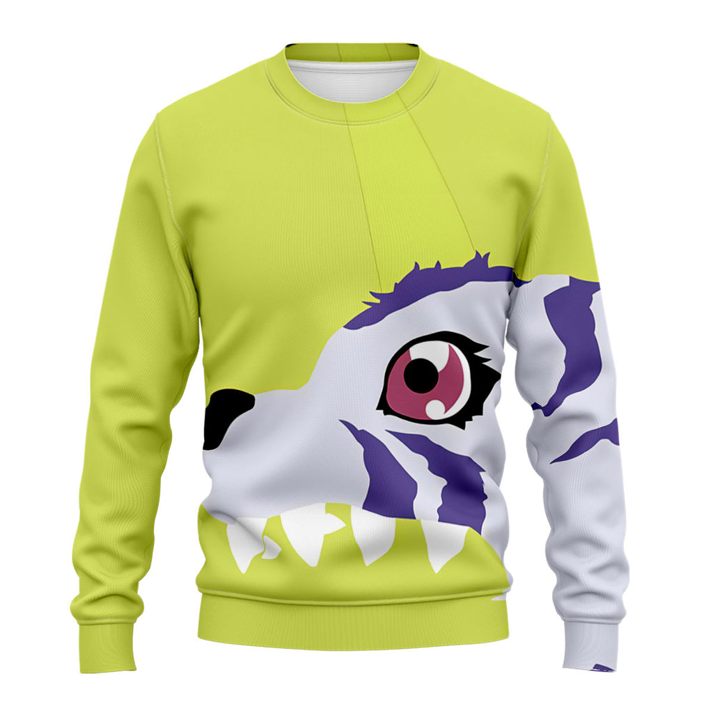 Digimon Adventure Gabumon Green Data Creature Anime Apparel