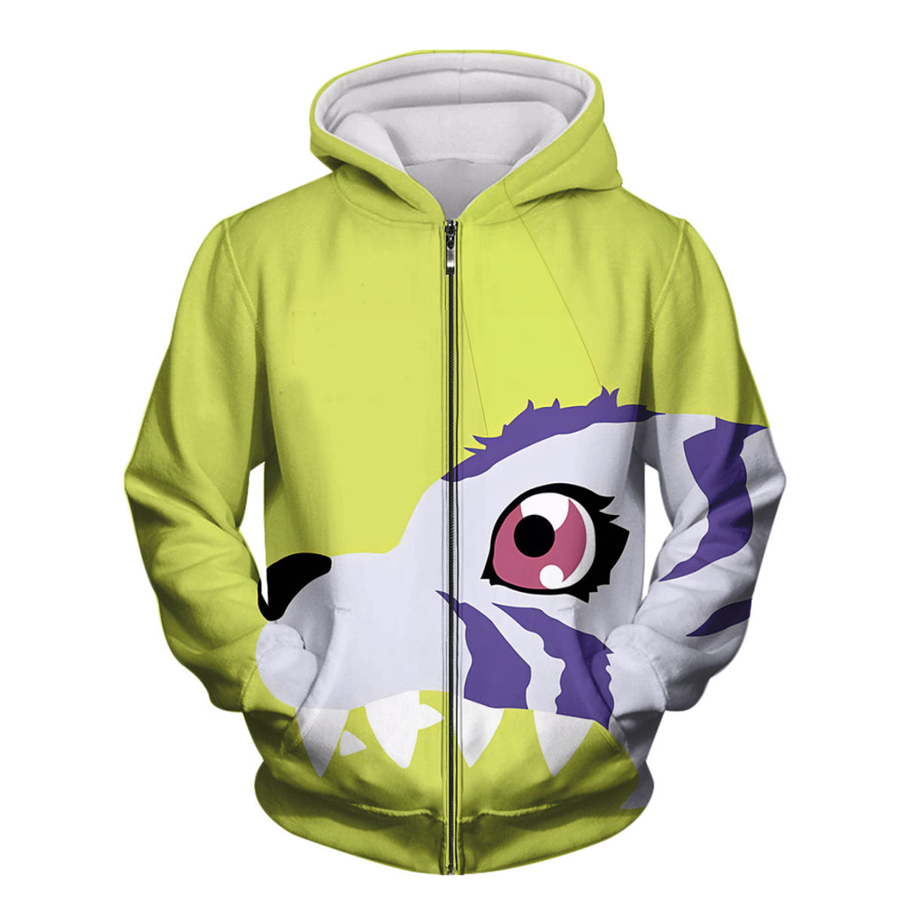 Digimon Adventure Gabumon Green Data Creature Anime Apparel