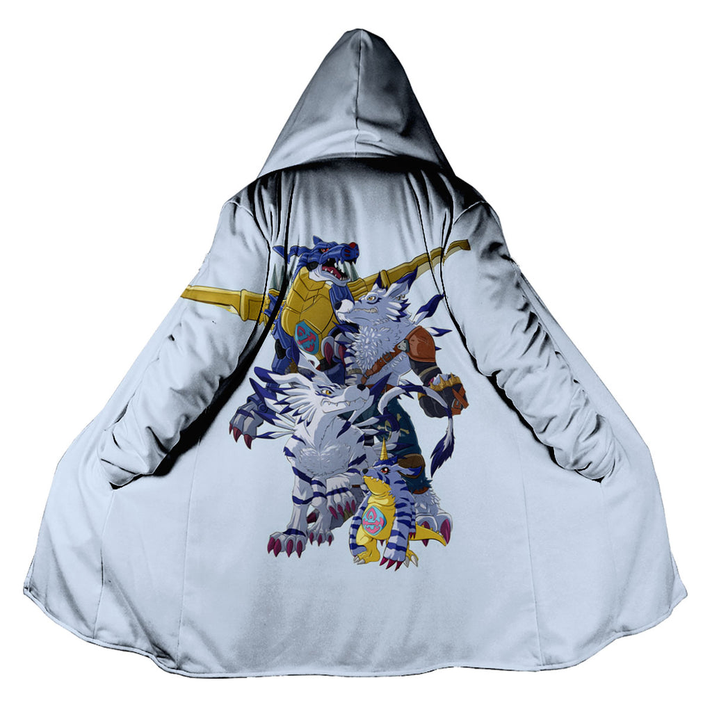 Digimon Adventure Gabumon Standing In Blue Evolution Line Anime Apparel