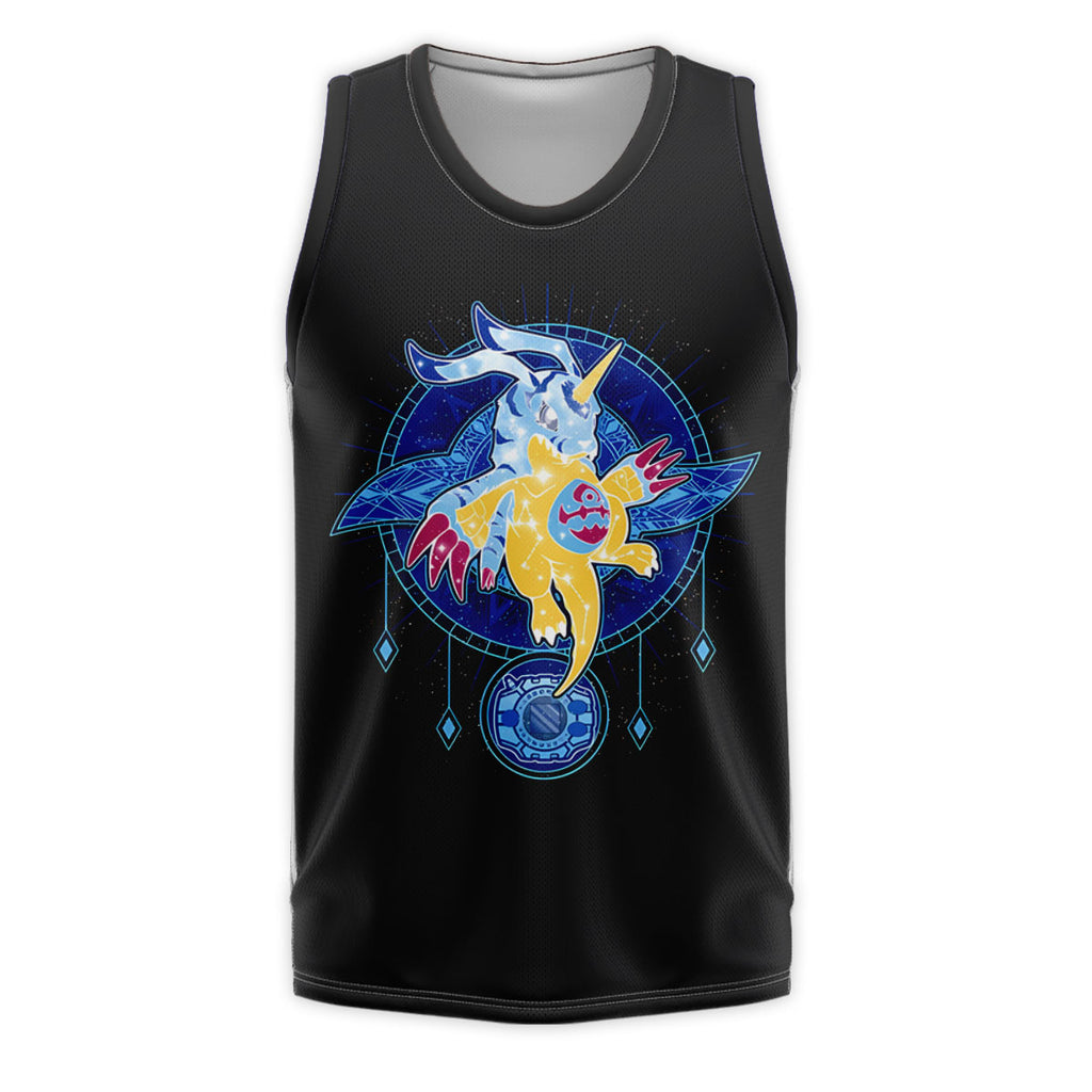 Digimon Adventure Gabumon Surrounded By Blue Energy Circle Anime Apparel