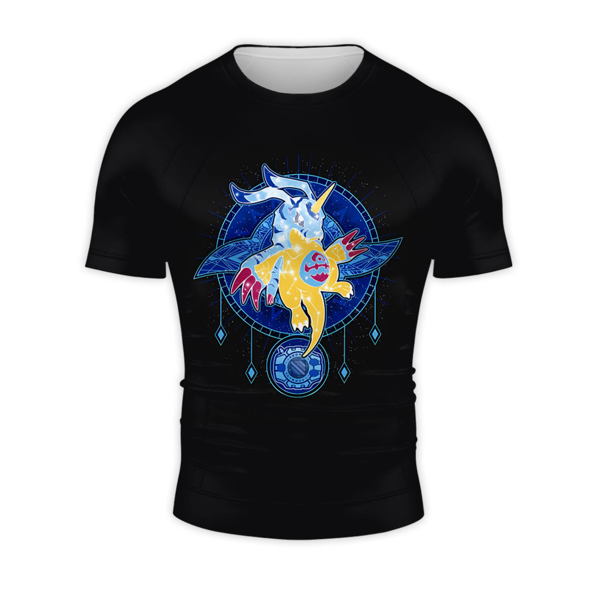 Digimon Adventure Gabumon Surrounded By Blue Energy Circle Anime Apparel
