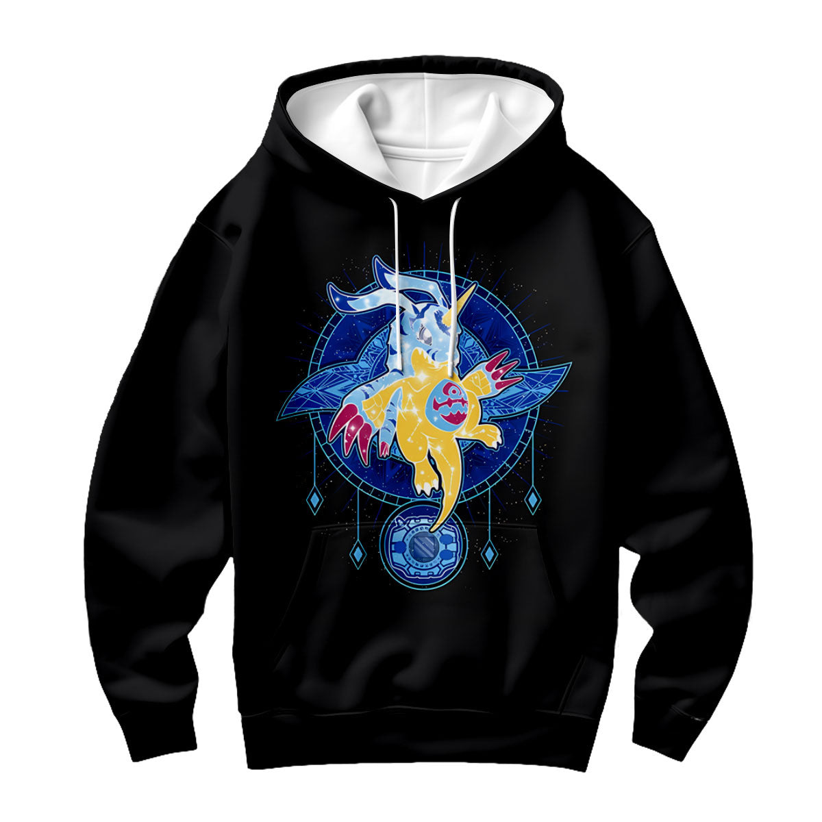 Digimon Adventure Gabumon Surrounded By Blue Energy Circle Anime Apparel