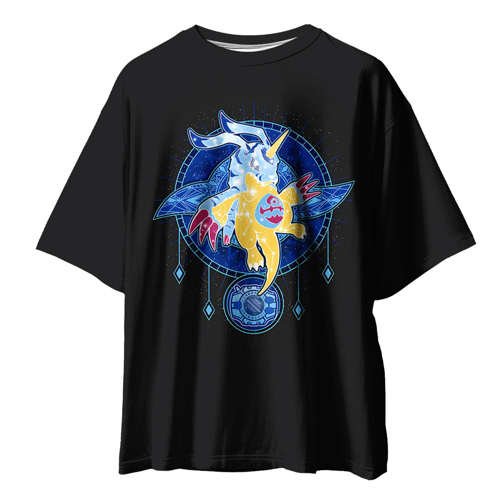 Digimon Adventure Gabumon Surrounded By Blue Energy Circle Anime Apparel