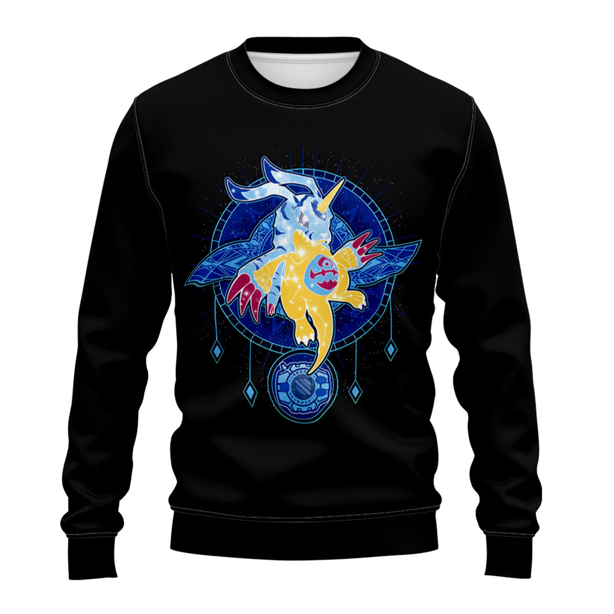Digimon Adventure Gabumon Surrounded By Blue Energy Circle Anime Apparel