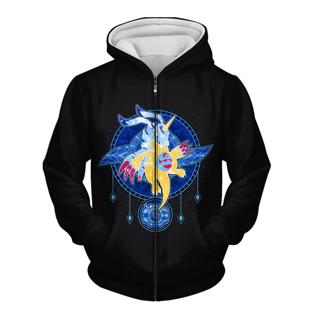 Digimon Adventure Gabumon Surrounded By Blue Energy Circle Anime Apparel