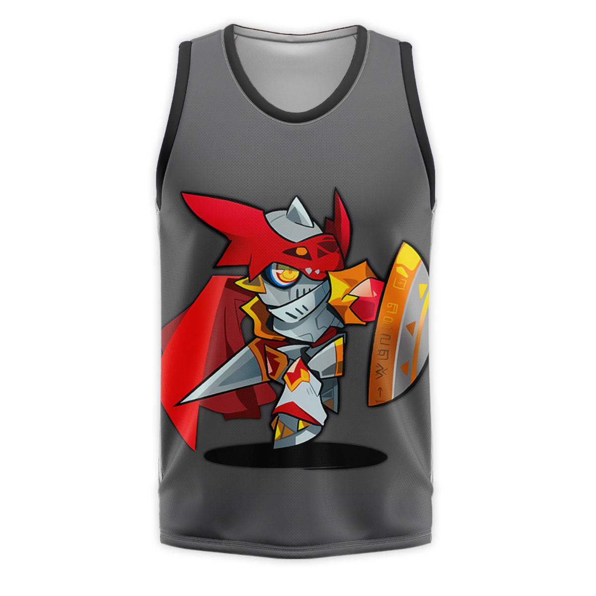 Digimon Adventure Gallantmon Standing Holding Red Shield Anime Apparel