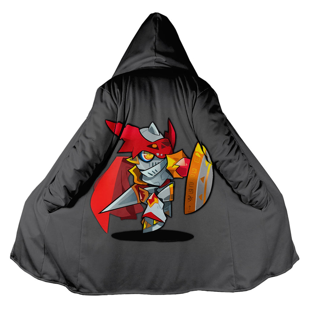 Digimon Adventure Gallantmon Standing Holding Red Shield Anime Apparel