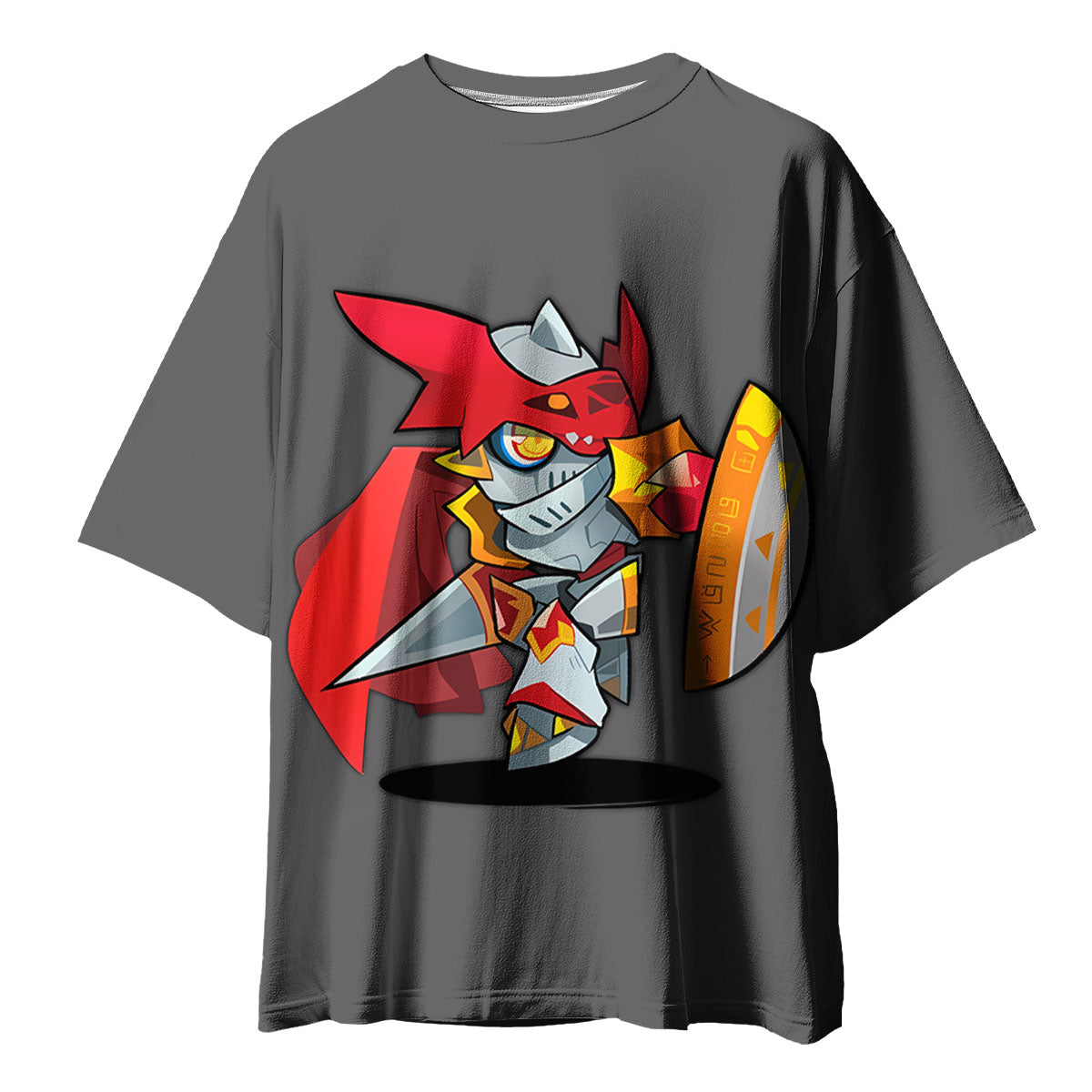 Digimon Adventure Gallantmon Standing Holding Red Shield Anime Apparel