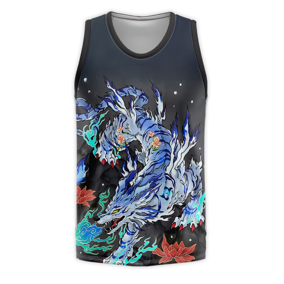Digimon Adventure Garurumon Blue And White Mechanical Wolf Anime Apparel