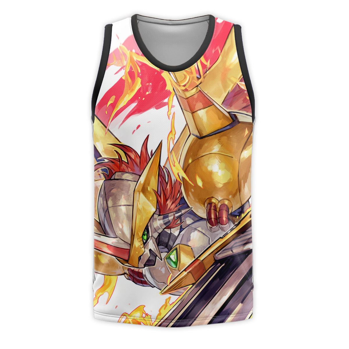 Digimon Adventure Golden Wargreymon Engulfed In Flames Anime Apparel