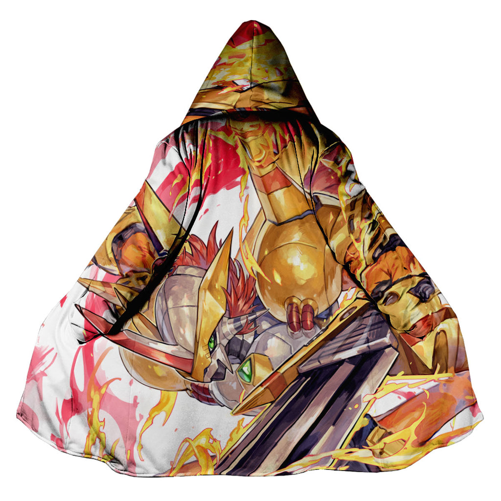 Digimon Adventure Golden Wargreymon Engulfed In Flames Anime Apparel
