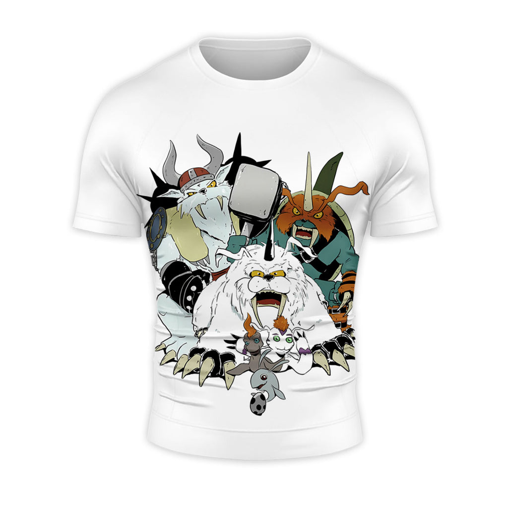 Digimon Adventure Gomamon Evolution Squad White Anime Apparel