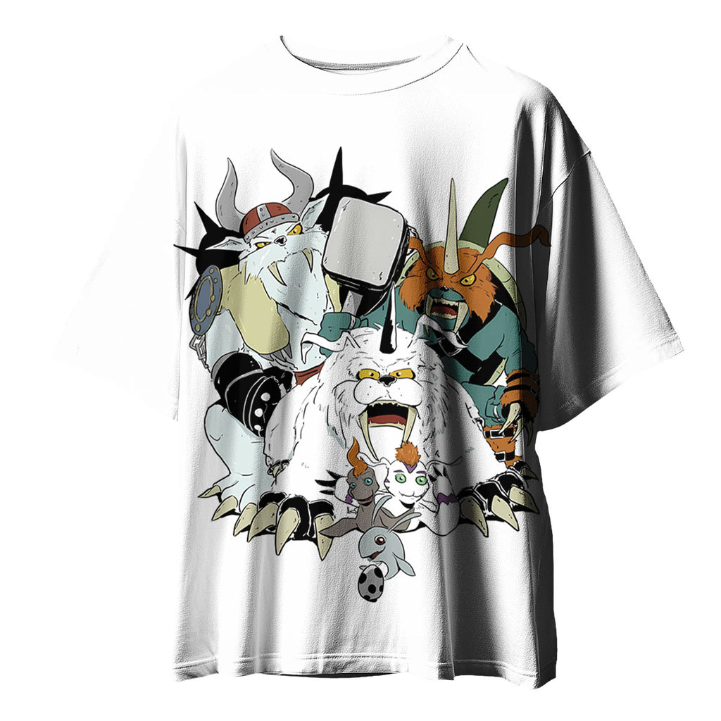 Digimon Adventure Gomamon Evolution Squad White Anime Apparel