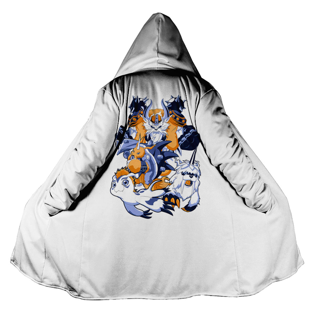 Digimon Adventure Gomamon Evolved Group Orange White Anime Apparel