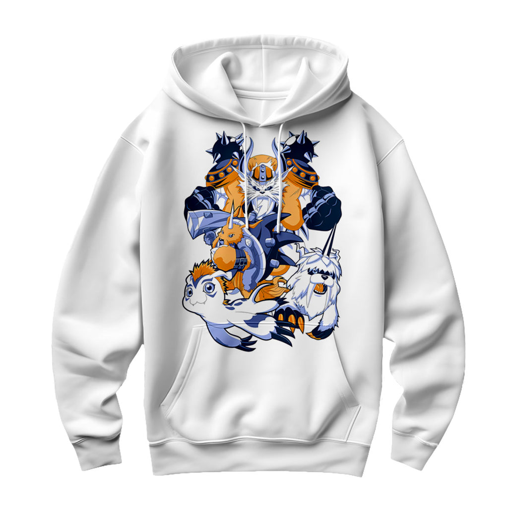 Digimon Adventure Gomamon Evolved Group Orange White Anime Apparel