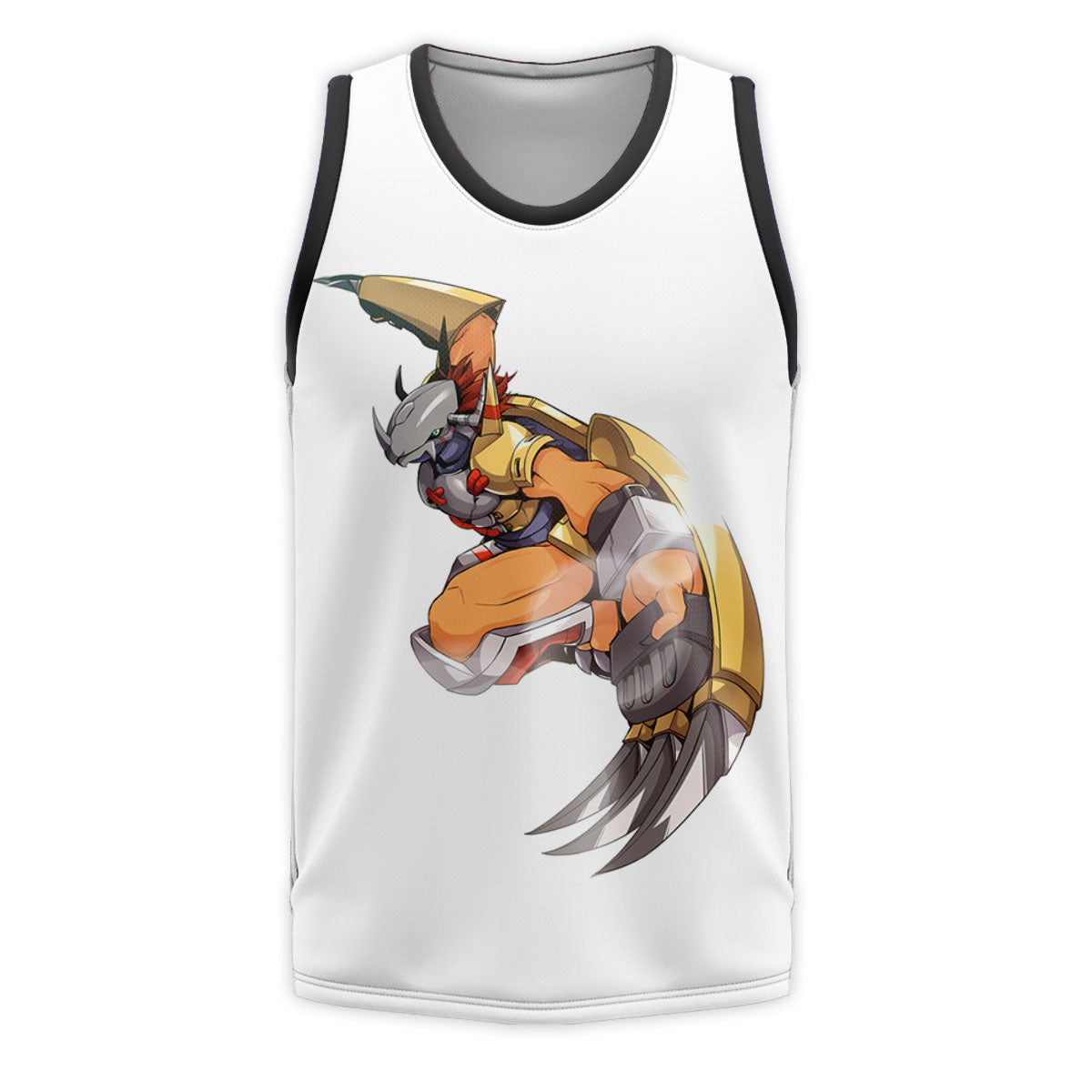 Digimon Adventure Greymon Leaping On White Background Anime Apparel