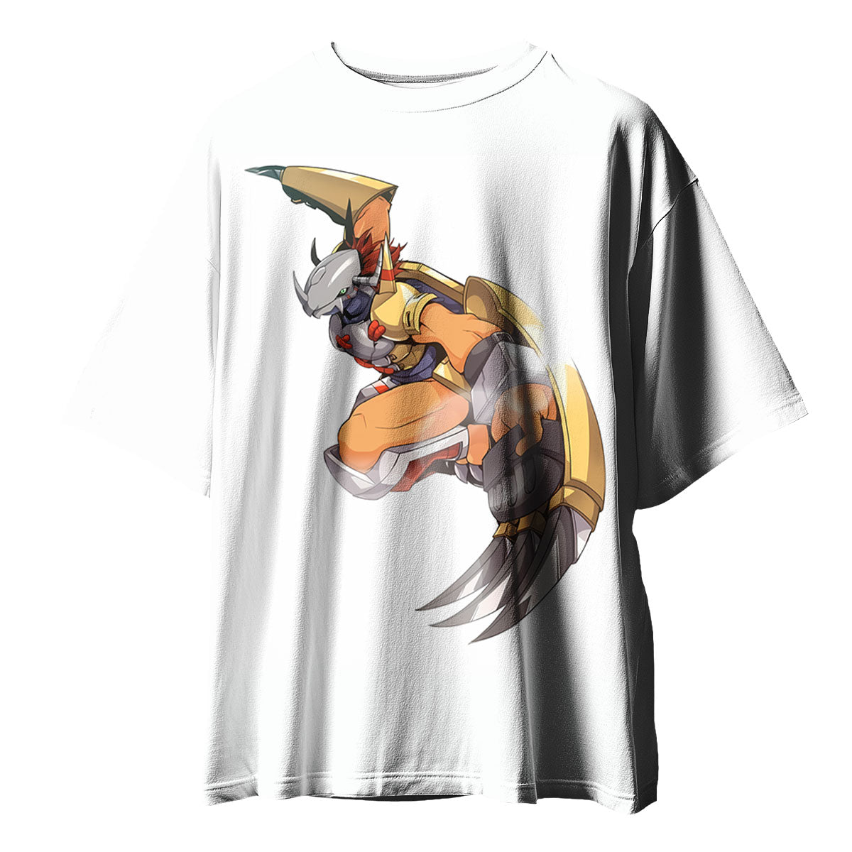 Digimon Adventure Greymon Leaping On White Background Anime Apparel