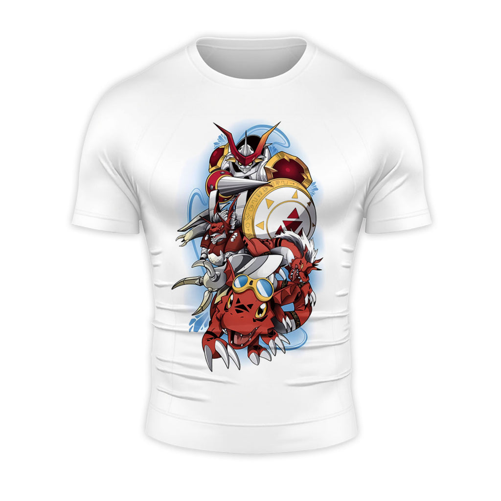 Digimon Adventure Guilmon Blue Evolution Line Anime Apparel
