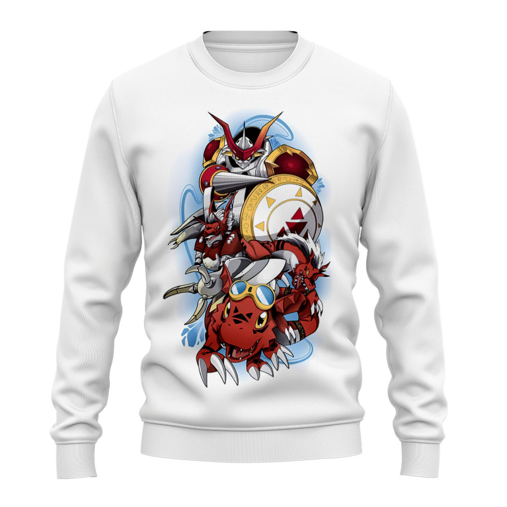 Digimon Adventure Guilmon Blue Evolution Line Anime Apparel