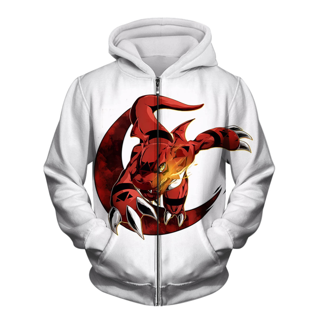 Digimon Adventure Guilmon Charging Red Energy Anime Apparel