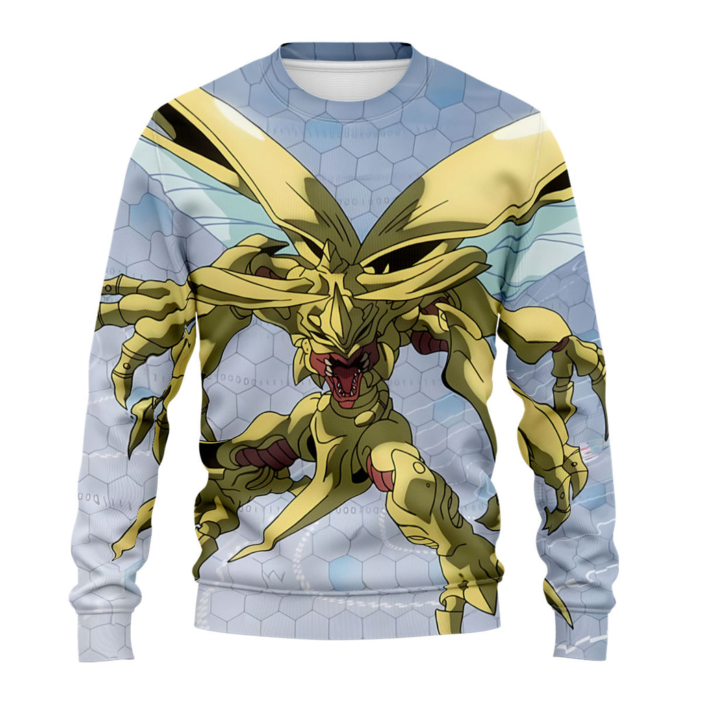 Digimon Adventure Herculeskabuterimon Flying With Yellow Wings Anime Apparel