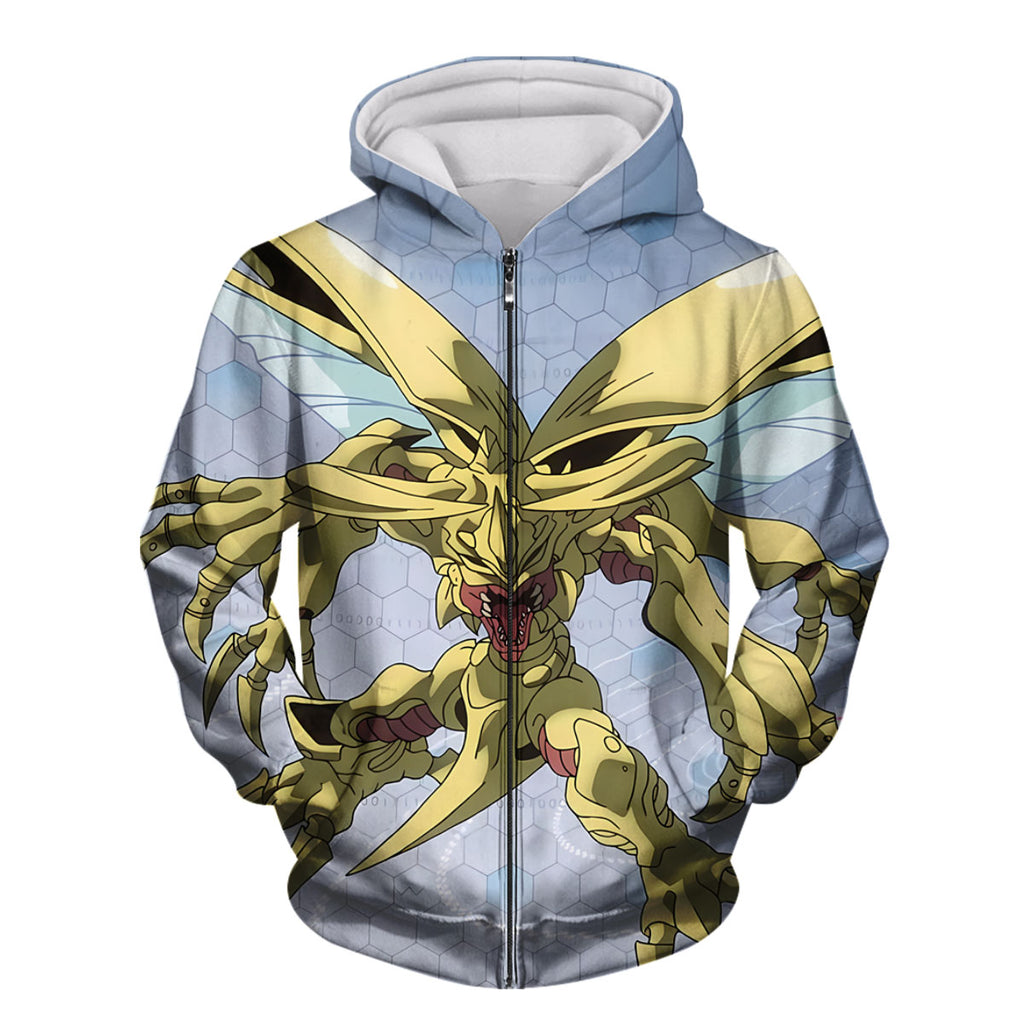 Digimon Adventure Herculeskabuterimon Flying With Yellow Wings Anime Apparel