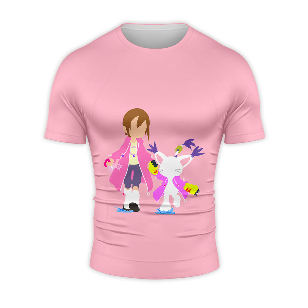 Digimon Adventure Hikari And Tailmon In Pink Anime Apparel