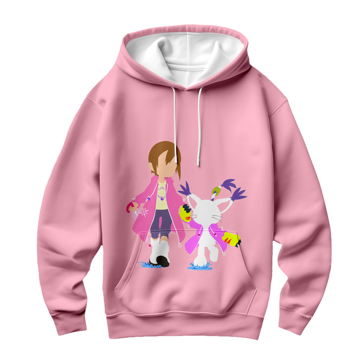 Digimon Adventure Hikari And Tailmon In Pink Anime Apparel