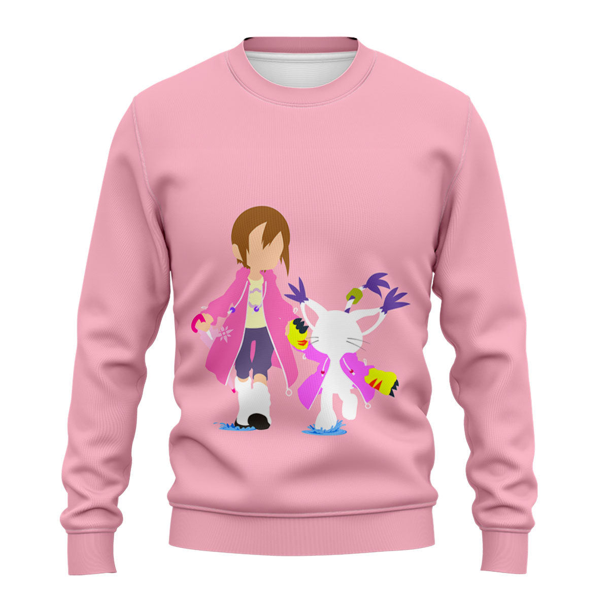 Digimon Adventure Hikari And Tailmon In Pink Anime Apparel