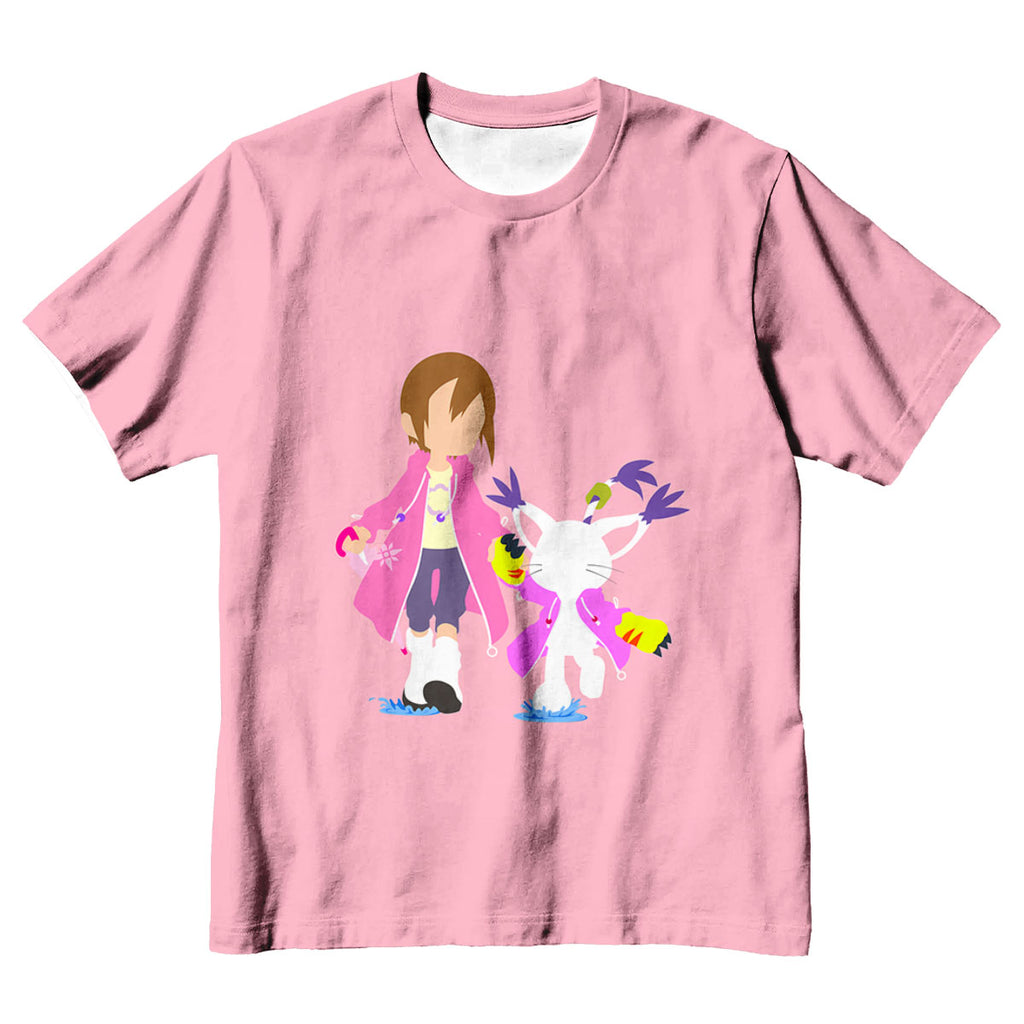 Digimon Adventure Hikari And Tailmon In Pink Anime Apparel