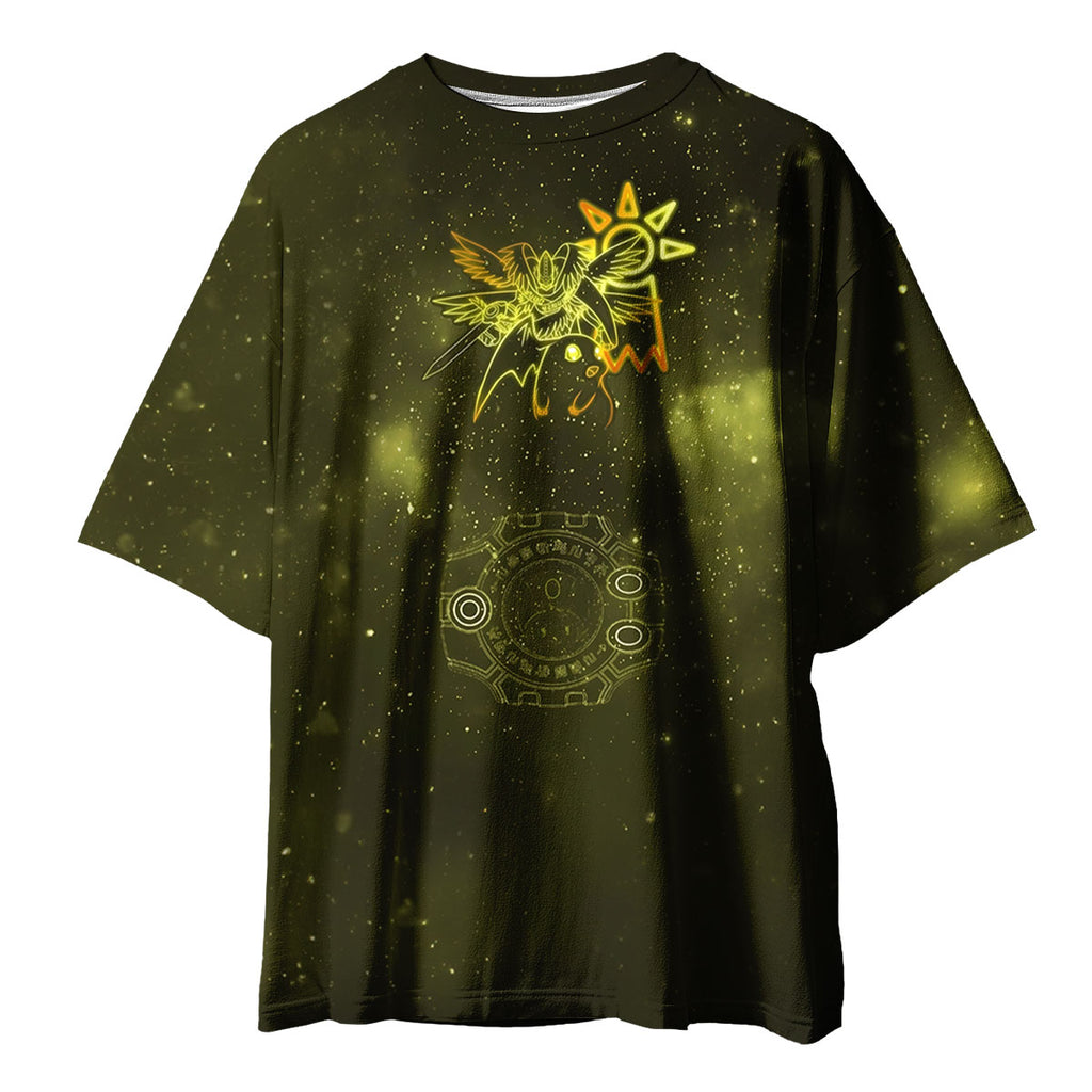 Digimon Adventure Holyangemon Yellow Hope Crest Starry Sky Anime Apparel