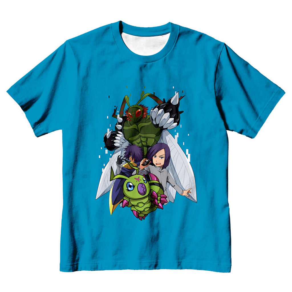 Digimon Adventure Ichijouji Ken And Blue Wormmon Digimon Adventure Anime Apparel