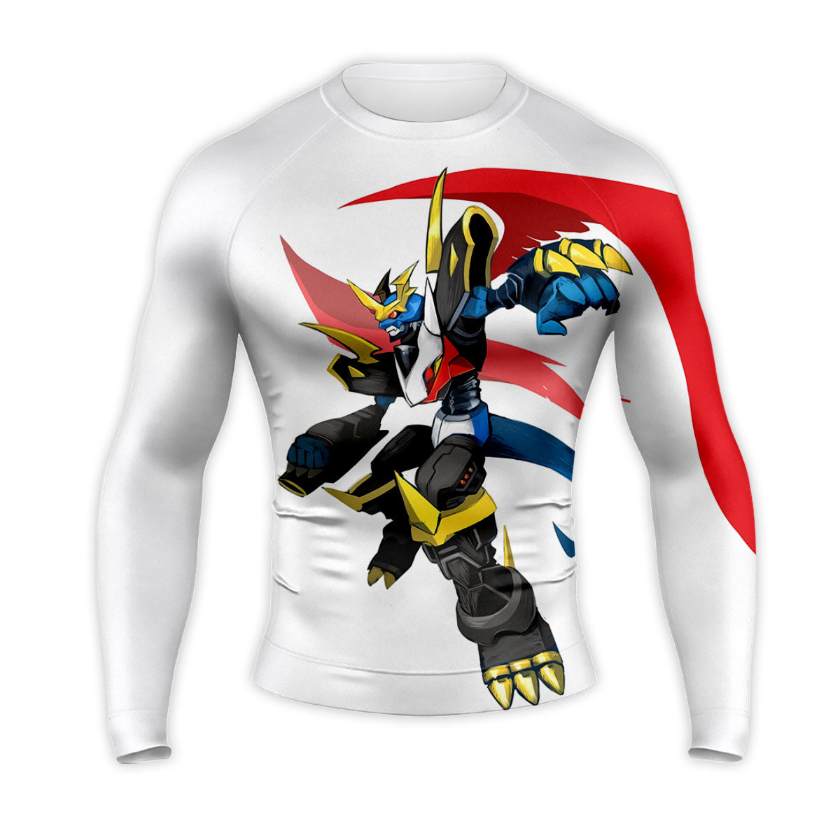 Digimon Adventure Imperialdramon Standing In Red Cape Anime Apparel