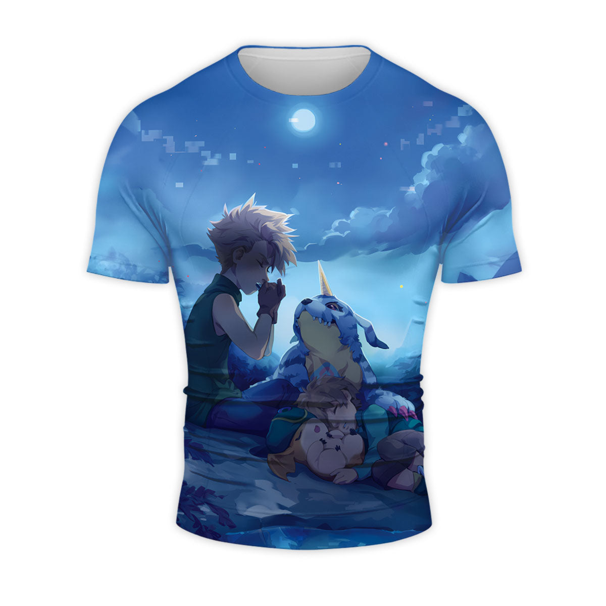 Digimon Adventure Ishida Yamato Gabumon Under Blue Moonlight Anime Apparel