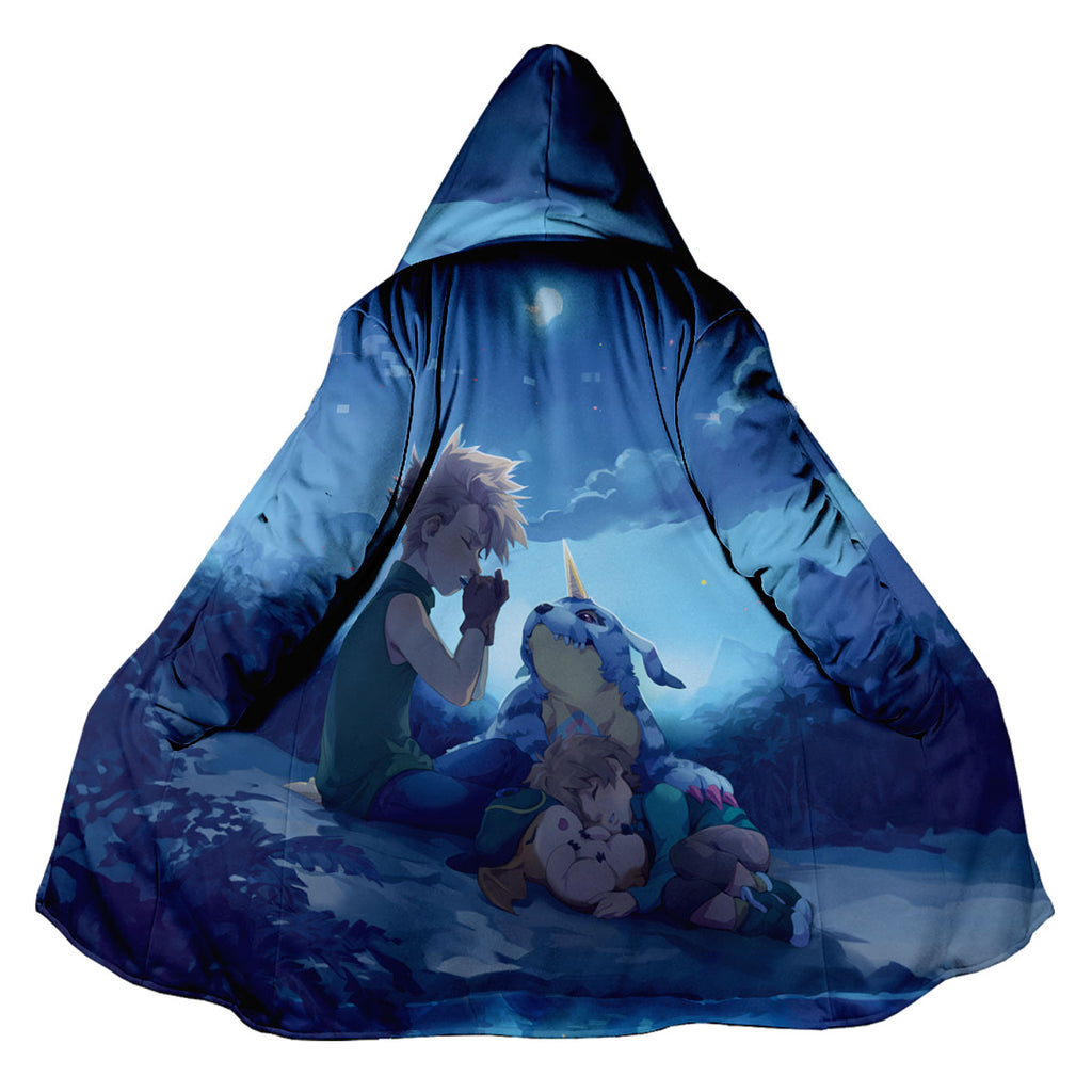 Digimon Adventure Ishida Yamato Gabumon Under Blue Moonlight Anime Apparel