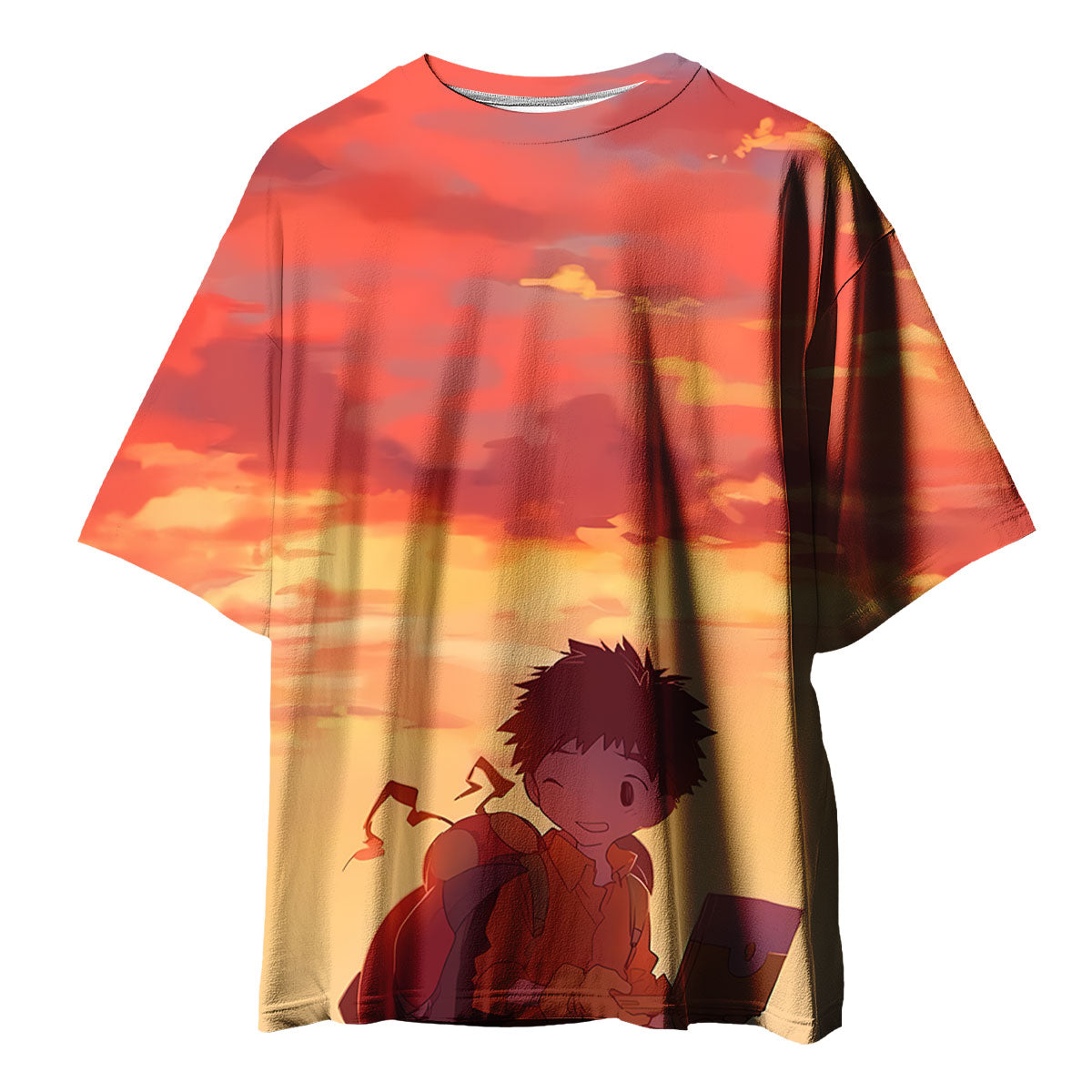 Digimon Adventure Izumi Koushirou Tentomon Under Orange Sunset Anime Apparel