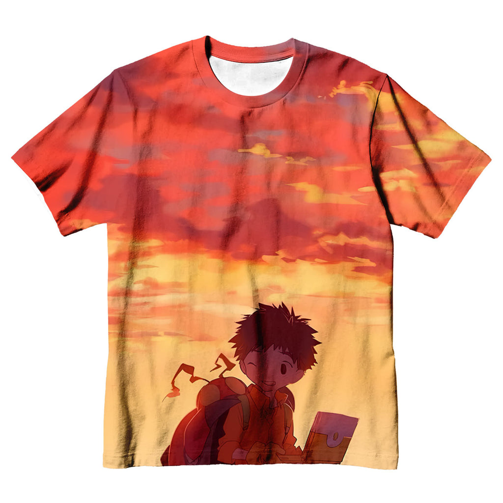 Digimon Adventure Izumi Koushirou Tentomon Under Orange Sunset Anime Apparel