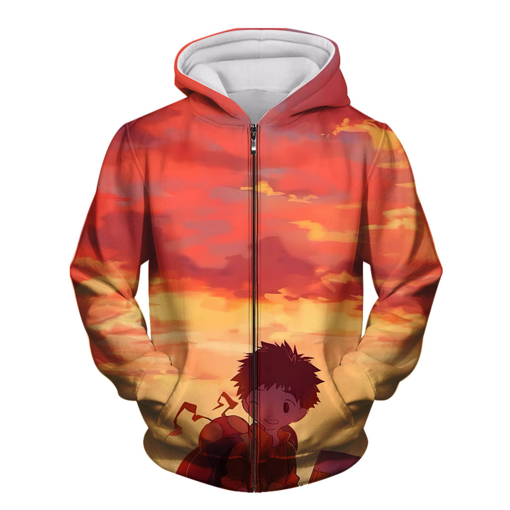 Digimon Adventure Izumi Koushirou Tentomon Under Orange Sunset Anime Apparel