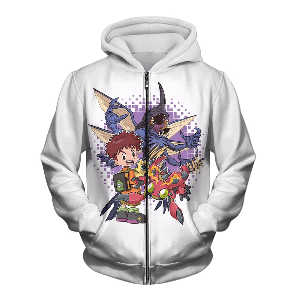 Digimon Adventure Izumi Koushirou With Tentomon And Kabuterimon Anime Apparel